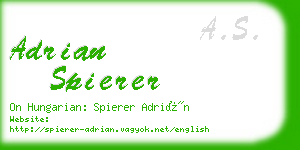adrian spierer business card